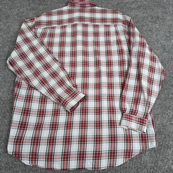 Eddie Bauer Mens Tall Large Plaid Button Down Shirt Long Sleeve Cotton Casual - Picture 2 of 7